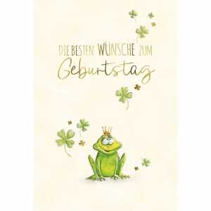 Geburtstagskarte Frosch 4016723858619