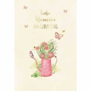 Geburtstagskarte Gießkanne 4016723858633