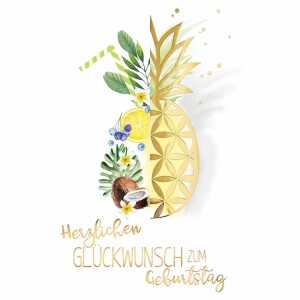 Geburtstagskarte Ananas 4016723859050