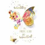 Geburtstagskarte Schmetterling 4016723859128