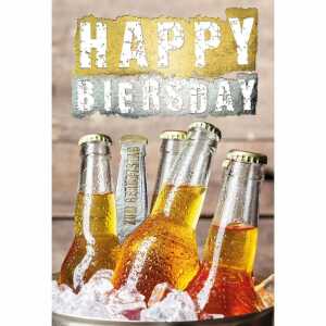 Geburtstagskarte Biersday 4016723859210