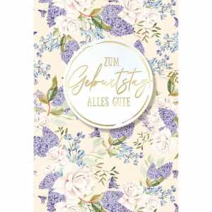 Geburtstagskarte Blumen 4016723859302