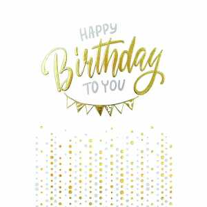 Geburtstagskarte Girlande Punkte