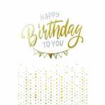 Geburtstagskarte Girlande Punkte