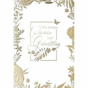 Geburtstagskarte Blätter 4016723859456