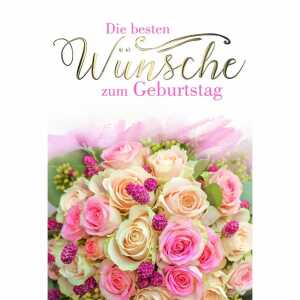 Geburtstagskarte Rosen 4016723859517