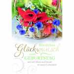 Geburtstagskarte Korb Blumen 4016723859586