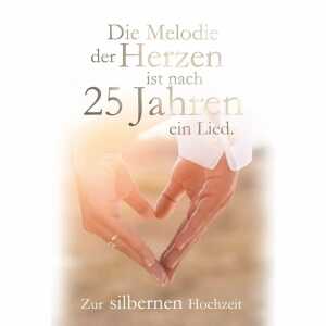 Glückwunschkarte Silberhochzeit 4016723860551