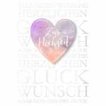 Glückwunschkarte Hochzeit Herz 4016723910911