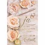Glückwunschkarte Hochzeit Rosenköpfe