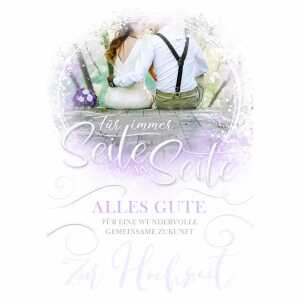 Glückwunschkarte Hochzeit Brautpaar