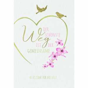 Glückwunschkarte Hochzeit Herz 4016723911284