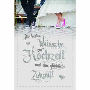 Glückwunschkarte Hochzeit Sneaker