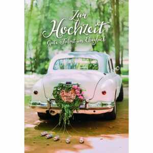 Glückwunschkarte Hochzeit Auto