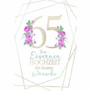 Glückwunschkarte Eisernehochzeit