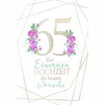 Glückwunschkarte Eisernehochzeit