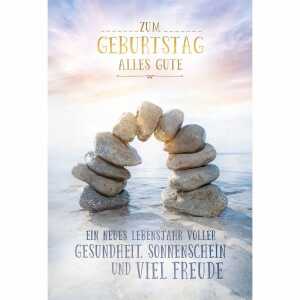 Geburtstagskarte Stein Bogen 4016723975033
