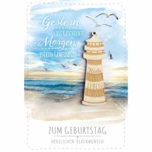 Geburtstagskarte Leuchtturm 4016723975415