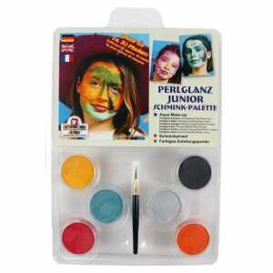 Schminkpalette 6 Farben Perlglanz Junior, Blister