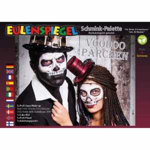 Schminkpalette 6 Farben Voodoo Pärchen, Blister