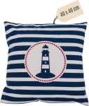 OOTB Deko-Kissen mit Leuchtturm Traditional Maritime