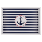 OOTB Weißes Holz-tablett mit Anker Traditional