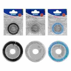 Bastelschnur elastisch 5m , 5 m auf Spule, 3 verschiedene Farben