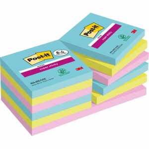 Haftnotiz 8+4 Gratis, 76x76 mm 90 Blatt,, extra stark haftend