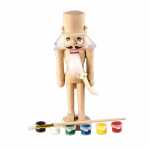 Nussknacker Bastelset Höhe 19cm, mit Pinsel und 6...