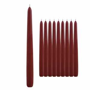 Leuchterkerzen 22x240mm burgund 10er
