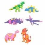 Moosgummi Sticker Dinosaurier 12 Stück,...