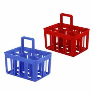 Flaschenträger farbig sortiert