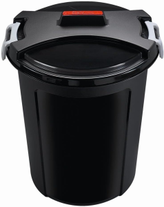 MATRIX-Tonne 48x55cm schwarz, Volumen: 46 Liter, mit Clip-Verschluss