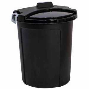 MATRIX-Tonne 55x65cm schwarz, Volumen: 75 Liter, mit Clip-Verschluss