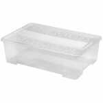 TEXBOX transparent 57x38x17 cm mit Deckel