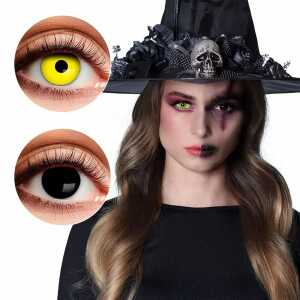 Duo-Linsen Crazy Witch 2 verschiedene Farben, Set a