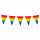 Wimpelkette Kunststoff 8m Regenbogen, PE, Boland