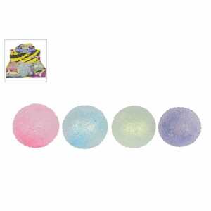 Quetschball 6cm mit Glitzerschleim, 4 verschiedene Farben, ab 3 Jahren