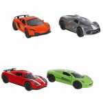 Sportwagen 12cm sortiert Licht und Sound, 4 verschiedene...