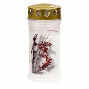 Gedenkkerze 70x170mm Beeren 9001691081737