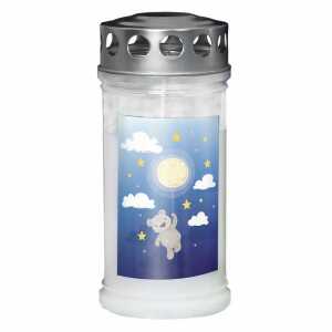 Gedenkkerze 70x170mm Bär-Mond 9001691118259