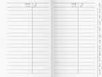 BRUNNEN Registerheft 7,2x10,2cm fürKalender