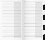 BRUNNEN Registerheft 7,8x15,3cm fürKalender