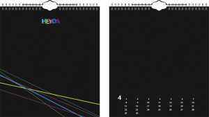 Heyda Kreativkalender immerw21,5x24 sw/sw