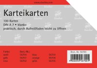 Staufen Karteikarte A7 100St 180g blanko weiß...