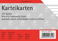 Staufen Karteikarte A6 100St 180g liniert weiß...