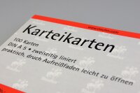 Staufen Karteikarte A5 100St 180g liniert weiß Kopflinie 2-fach