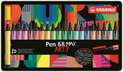 STABILO Pen 68 MAX 20er Metalletui „ARTY"