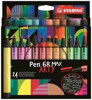 STABILO Pen 68 MAX 24er Etui „ARTY"