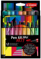 STABILO Pen 68 MAX 18er Etui „ARTY"